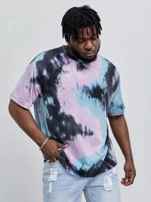 EASEVO Hombres Camiseta de tie dye - Multicolor - Ver 4