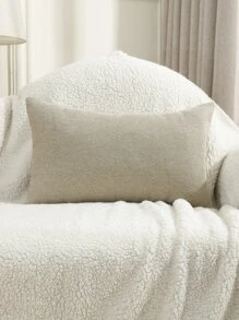 1入組素色靠墊套不附帶墊芯 - 米色 - 查看 3