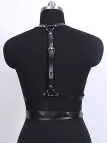 Ring Linked Harness Belt - Black - View 5