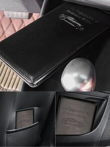 1入組超薄駕駛執照皮套，男女汽車登記和保險夾保護套，帶磁性閉合設計，用於卡片、基本文件、駕駛執照照片 PU 皮革長護照夾錢包，黑色 - 黑色 - 查看 7