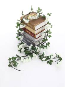 Dây leo hoa nhân tạo 1pc 2.3M - trắng - Xem 2