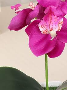 1入組人造盆栽花 - 玫紅色 - 查看 4