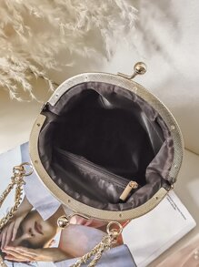 綠色時尚手提包女包 - 綠色 - 查看 6