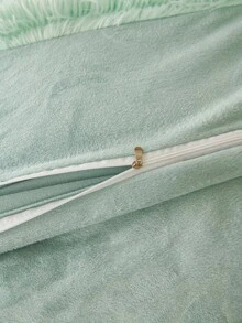 3pcs/set Green Duvet Cover Set (1pc Comforter Cover, 2pcs Pillowcase), Polyester Fluffy Bedding Set For Home - Green - View 8