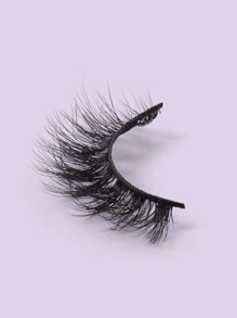 Magefy 10對自然豐滿的假睫毛和2支一次性睫毛刷、鑷子、假睫毛輔助夾,厚實捲翹蓬松假睫毛,適用於派對使用,漫畫睫毛,旅行必備品 - 黑色 - 查看 4