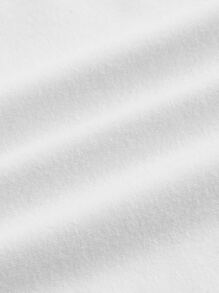 SHEIN ICON Bikercore Car & Letter Graphic Crop Tee - White - View 4