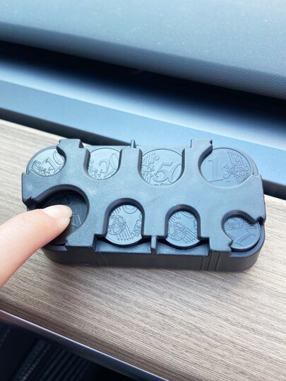 صندوق تخزين سيارة عملة معدنية قطعة واحدة