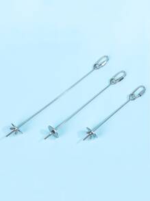 1入組不銹鋼水果矛餵鳥器 - 銀色 - 查看 3