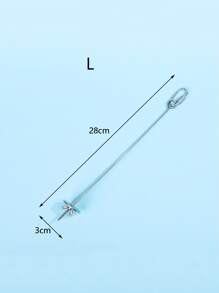 1入組不銹鋼水果矛餵鳥器 - 銀色 - 查看 6
