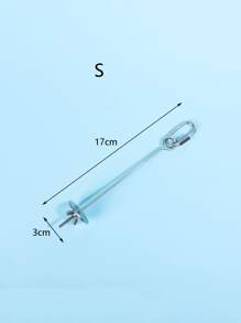 1入組不銹鋼水果矛餵鳥器 - 銀色 - 查看 7