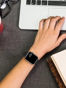 St.Siabe 1 件女士男士时尚纤薄小腰单色硅胶蝴蝶扣手表带 38 毫米 40 毫米 41 毫米 45 毫米 44 毫米 42 毫米 49 毫米皮带，柔软舒适腕带替换表带搭配 Ultra 系列 SE /8/7/6/5/4/3/2/1 智能手表表带配件 - 黑色 - 查看 5