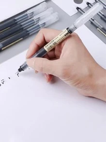 10 piezas Pluma de gel Set - Negro - Ver 4