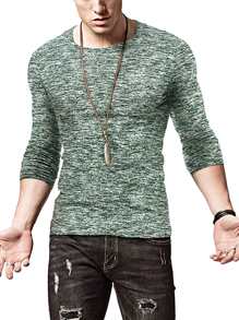 Áo thun & Áo lót Nam màu trơn Giải trí - màu xanh lá - Xem 3