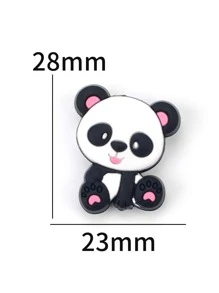 50pcs Silicone Panda Beads - Multicolor - View 3