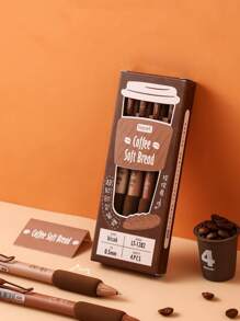 4入組字母圖案中性筆 - 黑色 - 查看 3