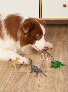 4pcs Cartoon Dinosaur Design Pet Chew Toy - Multicolor - View 2