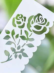 1 set Plantilla de dibujo con abertura - Blanco - Ver 3