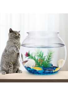 1 pieza transparente pecera - transparente - Ver 5