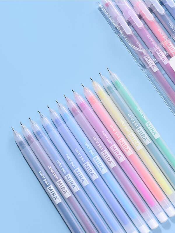 12pcs Mixed Color Gel Pen SHEIN USA