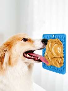 1入組矽膠寵物舔餐墊 - 藍色 - 查看 1