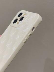 Anti-fall Textured Phone Case - White - View 3