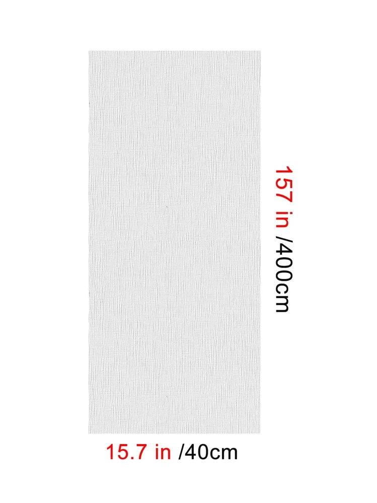 נייר קיר PVC 1 גליל, גליל דבק קיר דביק מודרני לסלון - לבן - ראה 2