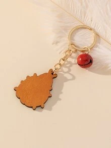Ladybug Charm Keychain - Multicolor - View 2