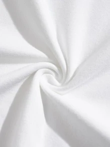 Manfinity Hypemode 男士熊和標語圖案T恤和腰部抽繩短褲 - 彩色 - 查看 5