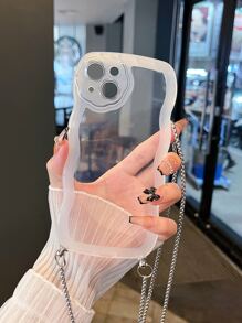 Tpu Phone Case With Lanyard - Clear - View 1
