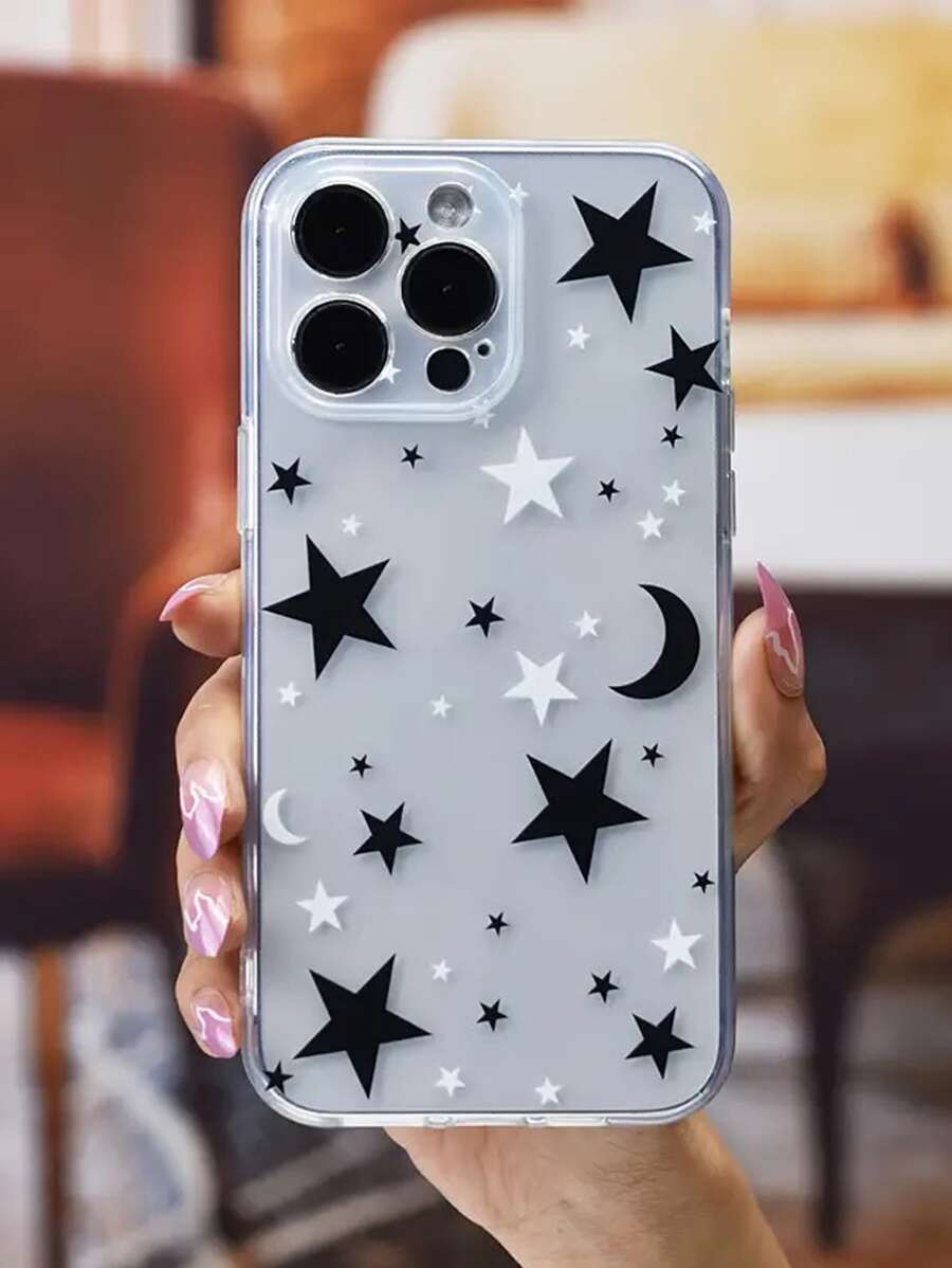 太陽和月亮透明手機殼