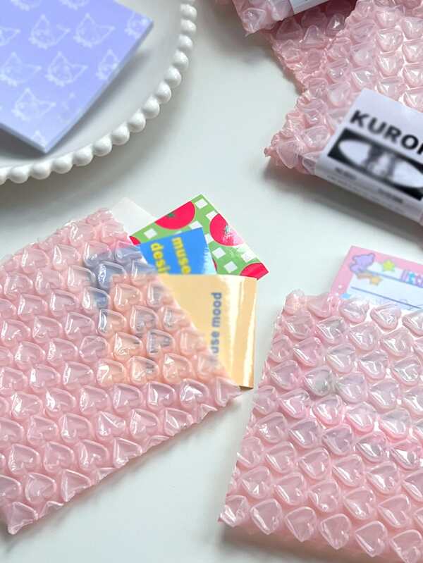 4pcs Heart Design Bubble Mailer SHEIN USA