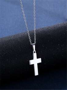 3pcs/set Cross Decor Jewelry Set - Silver - View 3