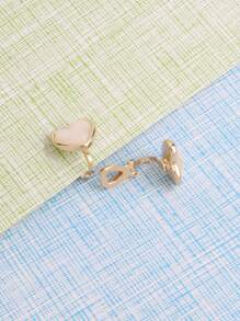 Clip trang trí trái tim trên bông tai - Nhiều màu - Xem 2