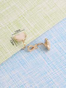 Clip trang trí trái tim trên bông tai - Nhiều màu - Xem 3