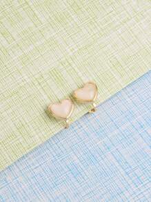 Clip trang trí trái tim trên bông tai - Nhiều màu - Xem 4