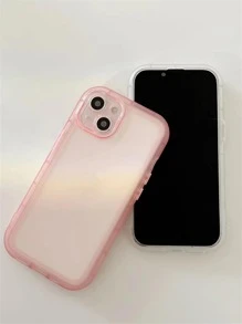 邊框拼接透明手機殼 - 粉色 - 查看 2