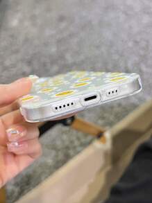 Ốp điện thoại trong suốt họa tiết hoa - Nhiều màu - Xem 3