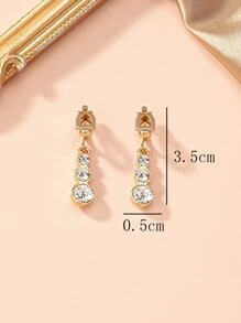 Rhinestone trang trí clip trên bông tai - Xem 4