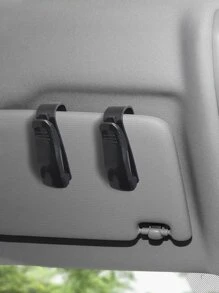 2pcs Plastic Car Sun Visor Glasses Holder