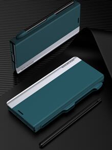 翻蓋手機殼帶觸控筆 - 綠色 - 查看 4