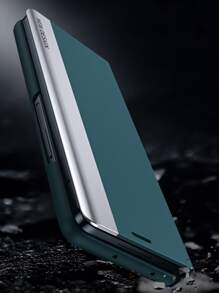 翻蓋手機殼帶觸控筆 - 綠色 - 查看 5