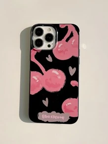 櫻桃印花手機殼相容於 iPhone15/15Plus/15Pro/15Promax - 彩色 - 查看 1