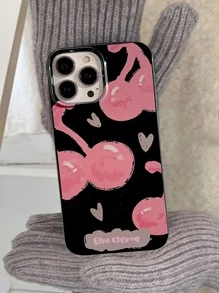 櫻桃印花手機殼相容於 iPhone15/15Plus/15Pro/15Promax - 彩色 - 查看 3