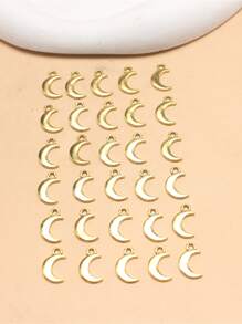 30pcs/set Alloy Moon DIY Pendant - Yellow Gold - View 1