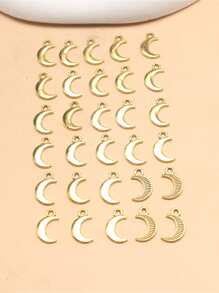 30pcs/set Alloy Moon DIY Pendant - Yellow Gold - View 2