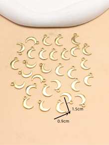30pcs/set Alloy Moon DIY Pendant - Yellow Gold - View 3