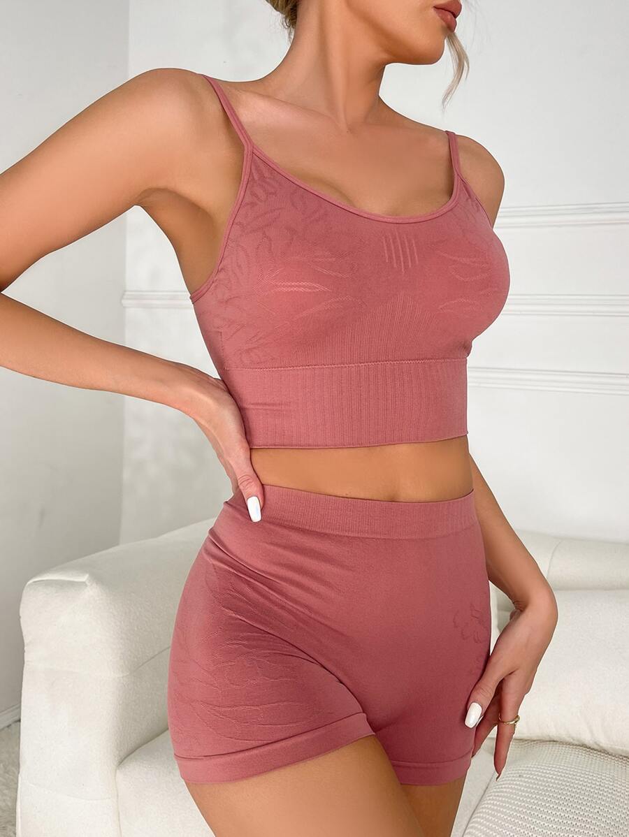 素色無鋼圈內衣套裝