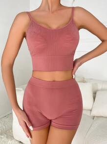 素色無鋼圈內衣套裝