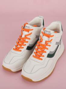 2入组極簡橘色鞋帶時尚配件適用於運動鞋 - 橘色 - 查看 4