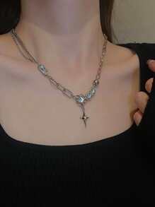 水鑽裝飾鏈條樣式項鍊